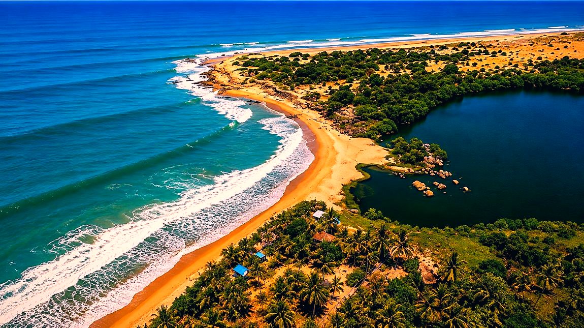 Pottuvil Point surf break, Arugam Bay