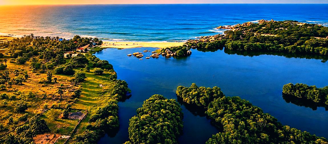 Pottuvil Lagoon and its mangroves